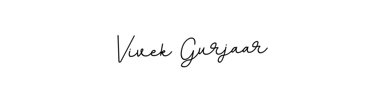 Make a beautiful signature design for name Vivek Gurjaar. With this signature (BallpointsItalic-DORy9) style, you can create a handwritten signature for free. Vivek Gurjaar signature style 11 images and pictures png