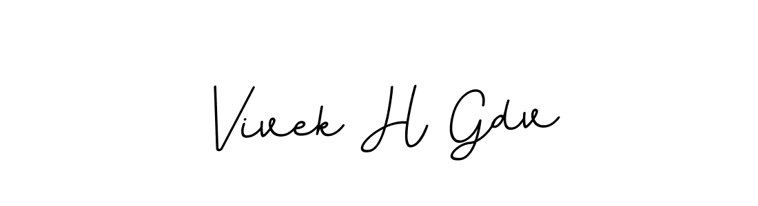 Also we have Vivek H Gdv name is the best signature style. Create professional handwritten signature collection using BallpointsItalic-DORy9 autograph style. Vivek H Gdv signature style 11 images and pictures png