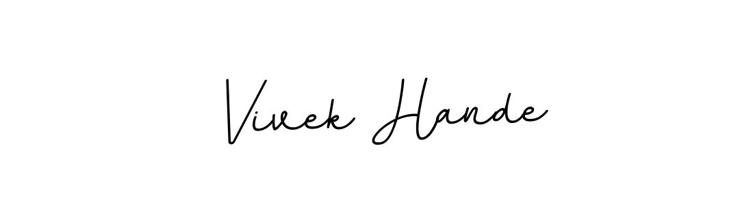 Also we have Vivek Hande name is the best signature style. Create professional handwritten signature collection using BallpointsItalic-DORy9 autograph style. Vivek Hande signature style 11 images and pictures png