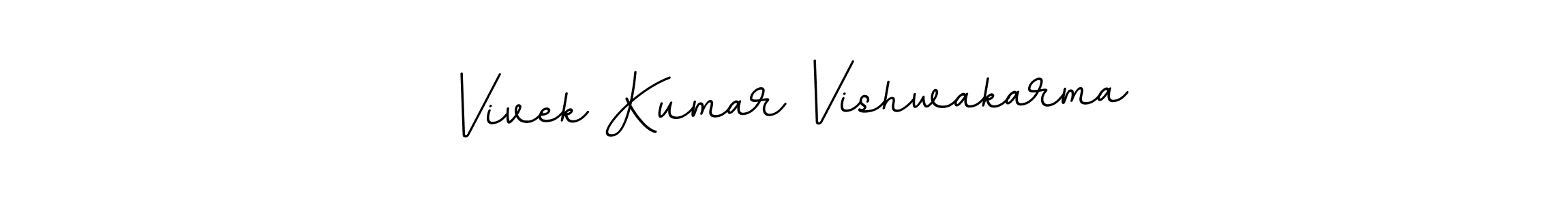 Create a beautiful signature design for name Vivek Kumar Vishwakarma. With this signature (BallpointsItalic-DORy9) fonts, you can make a handwritten signature for free. Vivek Kumar Vishwakarma signature style 11 images and pictures png