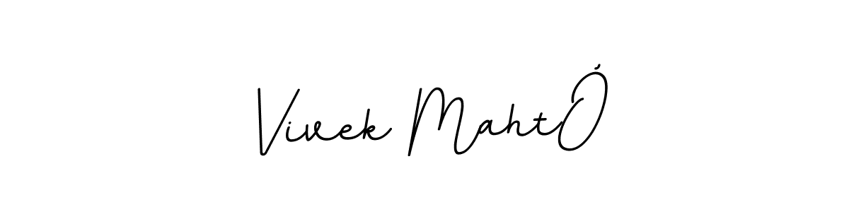 Design your own signature with our free online signature maker. With this signature software, you can create a handwritten (BallpointsItalic-DORy9) signature for name Vivek MahtÓ. Vivek MahtÓ signature style 11 images and pictures png