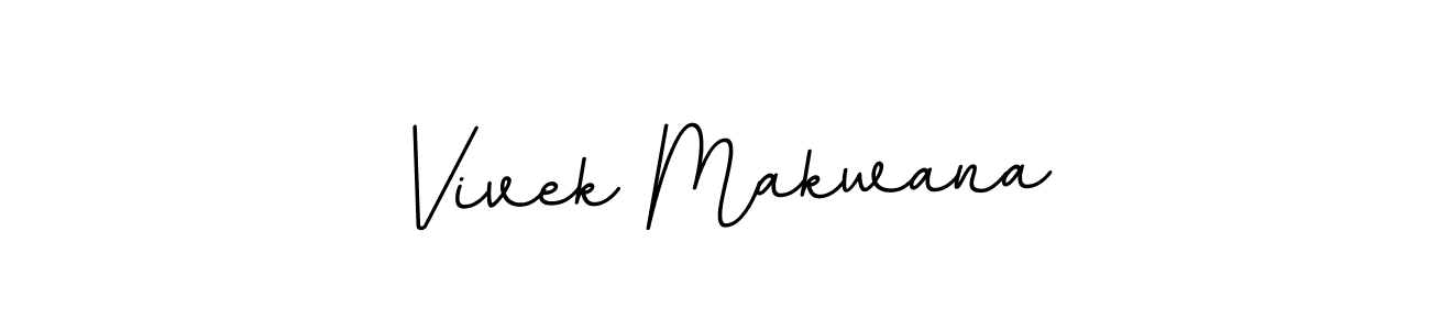 You should practise on your own different ways (BallpointsItalic-DORy9) to write your name (Vivek Makwana) in signature. don't let someone else do it for you. Vivek Makwana signature style 11 images and pictures png