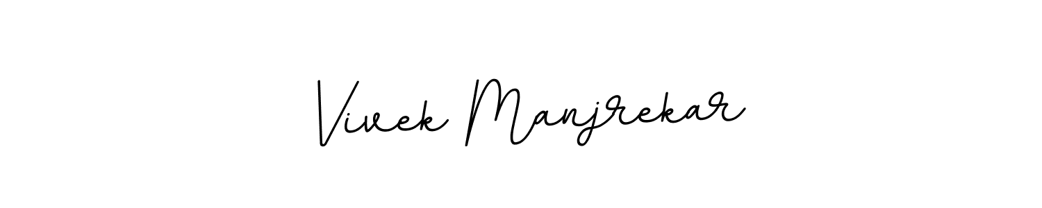 How to make Vivek Manjrekar name signature. Use BallpointsItalic-DORy9 style for creating short signs online. This is the latest handwritten sign. Vivek Manjrekar signature style 11 images and pictures png
