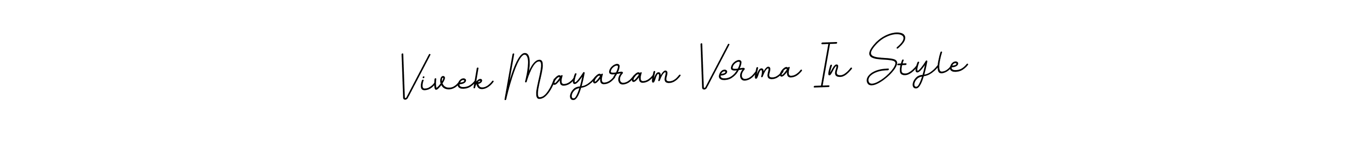 Make a beautiful signature design for name Vivek Mayaram Verma In Style. With this signature (BallpointsItalic-DORy9) style, you can create a handwritten signature for free. Vivek Mayaram Verma In Style signature style 11 images and pictures png