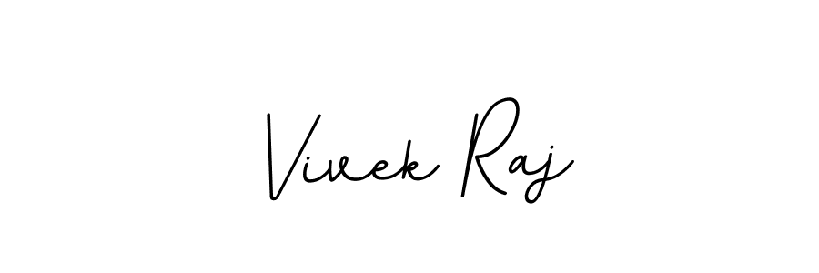 Make a beautiful signature design for name Vivek Raj. With this signature (BallpointsItalic-DORy9) style, you can create a handwritten signature for free. Vivek Raj signature style 11 images and pictures png