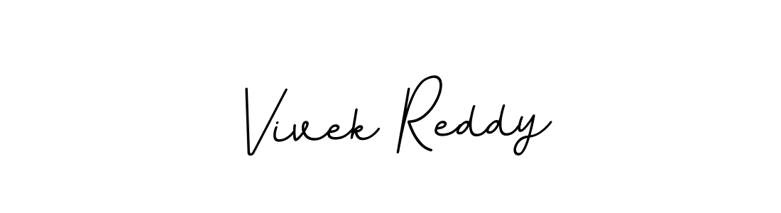 How to make Vivek Reddy name signature. Use BallpointsItalic-DORy9 style for creating short signs online. This is the latest handwritten sign. Vivek Reddy signature style 11 images and pictures png