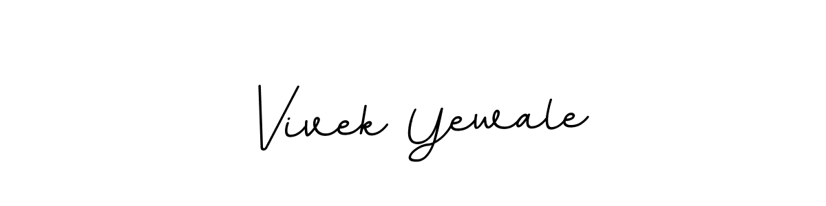 Design your own signature with our free online signature maker. With this signature software, you can create a handwritten (BallpointsItalic-DORy9) signature for name Vivek Yewale. Vivek Yewale signature style 11 images and pictures png