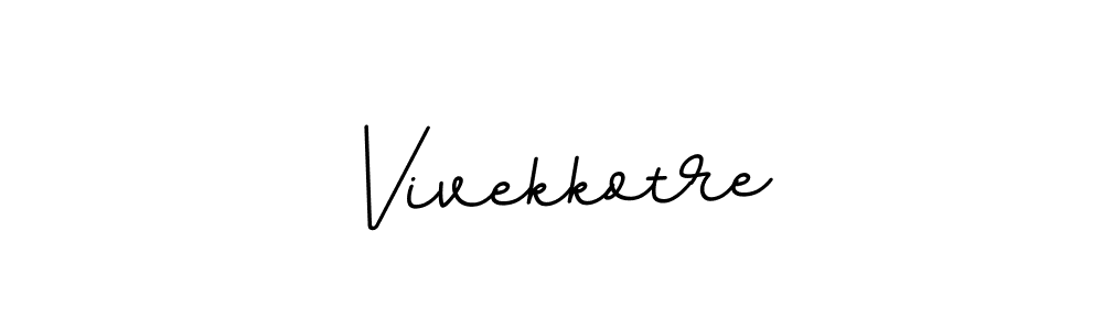 Design your own signature with our free online signature maker. With this signature software, you can create a handwritten (BallpointsItalic-DORy9) signature for name Vivekkotre. Vivekkotre signature style 11 images and pictures png