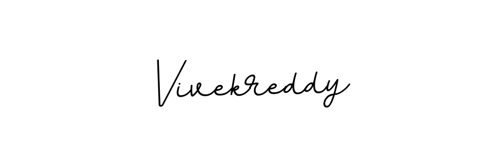 Make a beautiful signature design for name Vivekreddy. With this signature (BallpointsItalic-DORy9) style, you can create a handwritten signature for free. Vivekreddy signature style 11 images and pictures png