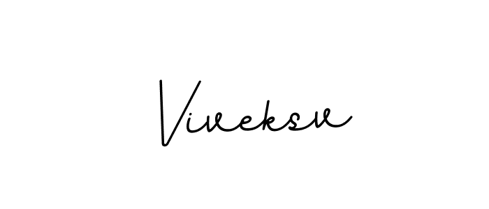 The best way (BallpointsItalic-DORy9) to make a short signature is to pick only two or three words in your name. The name Viveksv include a total of six letters. For converting this name. Viveksv signature style 11 images and pictures png