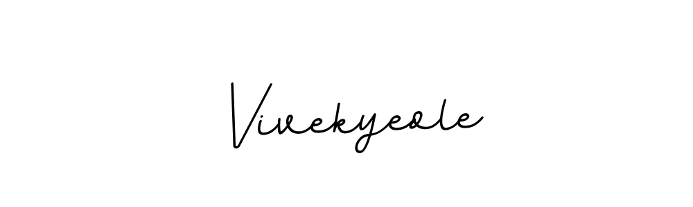 Create a beautiful signature design for name Vivekyeole. With this signature (BallpointsItalic-DORy9) fonts, you can make a handwritten signature for free. Vivekyeole signature style 11 images and pictures png