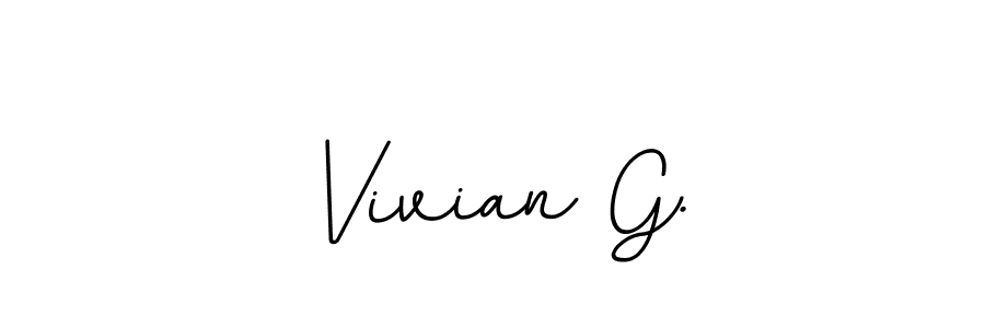 Check out images of Autograph of Vivian G. name. Actor Vivian G. Signature Style. BallpointsItalic-DORy9 is a professional sign style online. Vivian G. signature style 11 images and pictures png