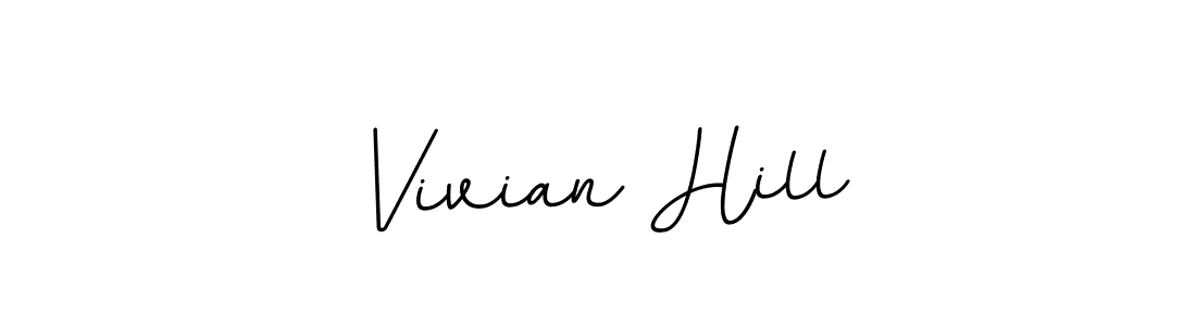 Create a beautiful signature design for name Vivian Hill. With this signature (BallpointsItalic-DORy9) fonts, you can make a handwritten signature for free. Vivian Hill signature style 11 images and pictures png