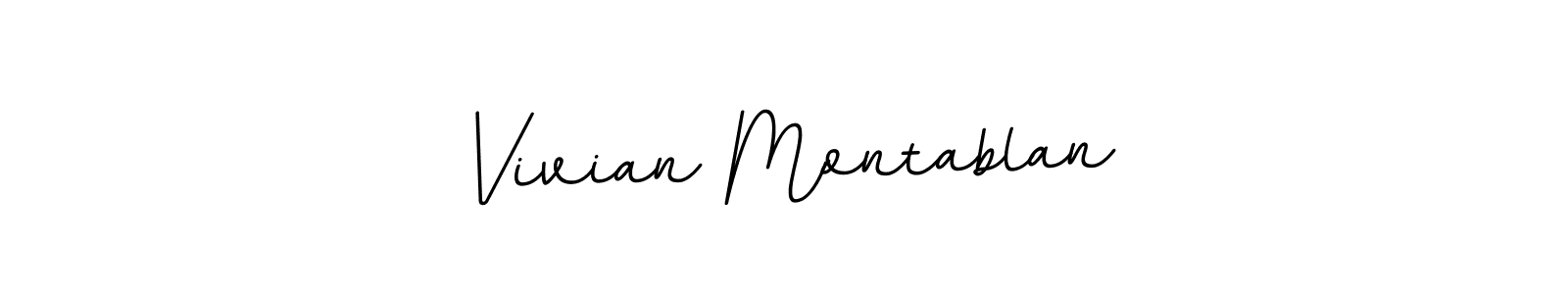 Design your own signature with our free online signature maker. With this signature software, you can create a handwritten (BallpointsItalic-DORy9) signature for name Vivian Montablan. Vivian Montablan signature style 11 images and pictures png