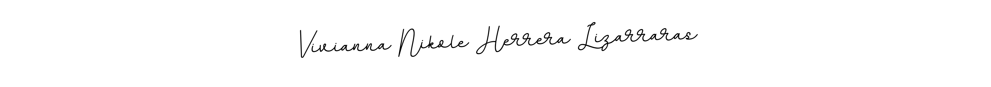 This is the best signature style for the Vivianna Nikole Herrera Lizarraras name. Also you like these signature font (BallpointsItalic-DORy9). Mix name signature. Vivianna Nikole Herrera Lizarraras signature style 11 images and pictures png