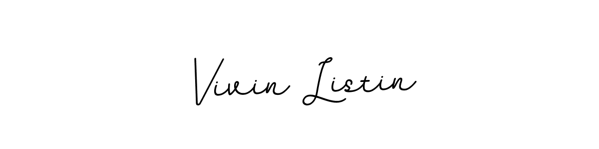 This is the best signature style for the Vivin Listin name. Also you like these signature font (BallpointsItalic-DORy9). Mix name signature. Vivin Listin signature style 11 images and pictures png