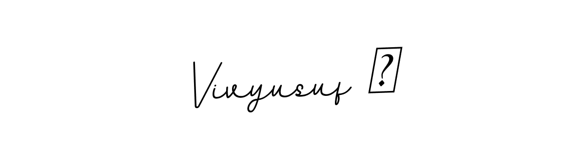 How to Draw Vivyusuf ♡ signature style? BallpointsItalic-DORy9 is a latest design signature styles for name Vivyusuf ♡. Vivyusuf ♡ signature style 11 images and pictures png