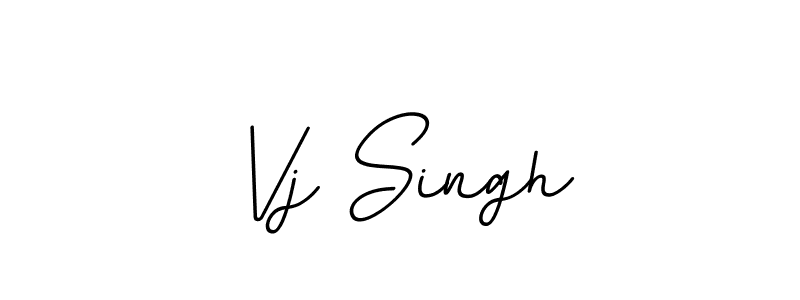 Use a signature maker to create a handwritten signature online. With this signature software, you can design (BallpointsItalic-DORy9) your own signature for name Vj Singh. Vj Singh signature style 11 images and pictures png