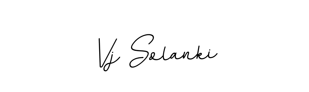 Design your own signature with our free online signature maker. With this signature software, you can create a handwritten (BallpointsItalic-DORy9) signature for name Vj Solanki. Vj Solanki signature style 11 images and pictures png