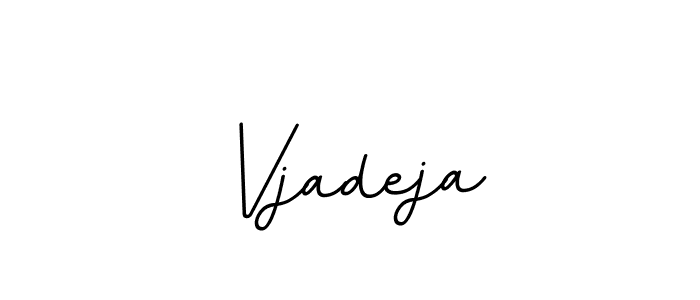 Use a signature maker to create a handwritten signature online. With this signature software, you can design (BallpointsItalic-DORy9) your own signature for name Vjadeja. Vjadeja signature style 11 images and pictures png