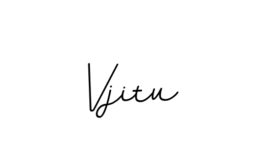 Make a beautiful signature design for name Vjitu. With this signature (BallpointsItalic-DORy9) style, you can create a handwritten signature for free. Vjitu signature style 11 images and pictures png