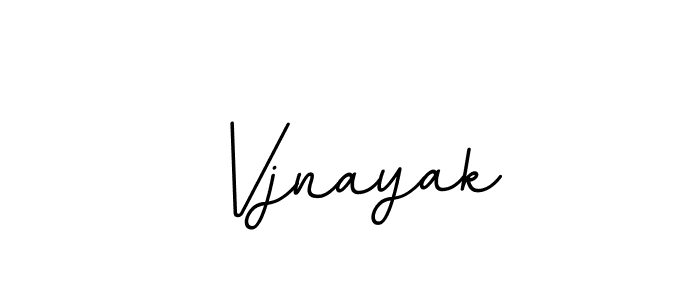 Use a signature maker to create a handwritten signature online. With this signature software, you can design (BallpointsItalic-DORy9) your own signature for name Vjnayak. Vjnayak signature style 11 images and pictures png
