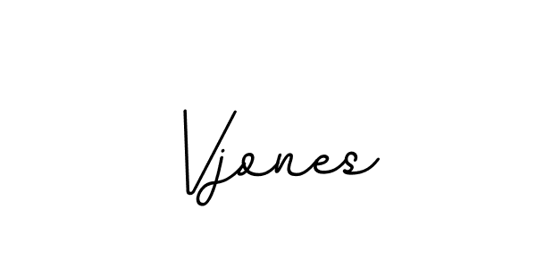 Create a beautiful signature design for name Vjones. With this signature (BallpointsItalic-DORy9) fonts, you can make a handwritten signature for free. Vjones signature style 11 images and pictures png