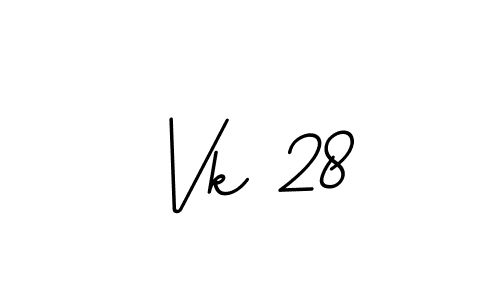 This is the best signature style for the Vk 28 name. Also you like these signature font (BallpointsItalic-DORy9). Mix name signature. Vk 28 signature style 11 images and pictures png