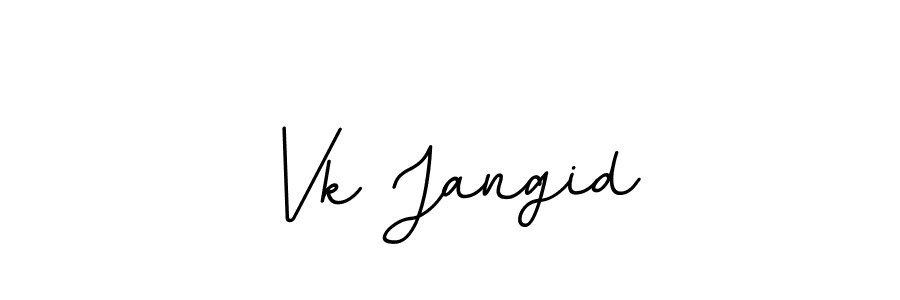 Make a beautiful signature design for name Vk Jangid. With this signature (BallpointsItalic-DORy9) style, you can create a handwritten signature for free. Vk Jangid signature style 11 images and pictures png