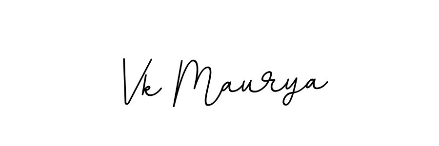 Make a beautiful signature design for name Vk Maurya. With this signature (BallpointsItalic-DORy9) style, you can create a handwritten signature for free. Vk Maurya signature style 11 images and pictures png