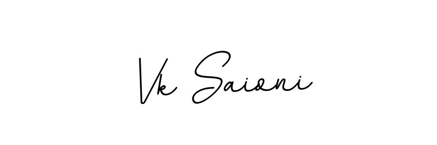 Create a beautiful signature design for name Vk Saioni. With this signature (BallpointsItalic-DORy9) fonts, you can make a handwritten signature for free. Vk Saioni signature style 11 images and pictures png