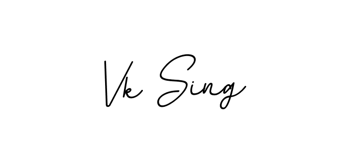 It looks lik you need a new signature style for name Vk Sing. Design unique handwritten (BallpointsItalic-DORy9) signature with our free signature maker in just a few clicks. Vk Sing signature style 11 images and pictures png