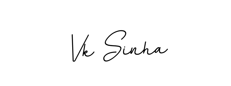 It looks lik you need a new signature style for name Vk Sinha. Design unique handwritten (BallpointsItalic-DORy9) signature with our free signature maker in just a few clicks. Vk Sinha signature style 11 images and pictures png