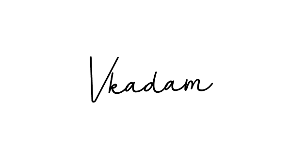 How to make Vkadam name signature. Use BallpointsItalic-DORy9 style for creating short signs online. This is the latest handwritten sign. Vkadam signature style 11 images and pictures png