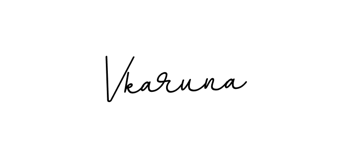 How to Draw Vkaruna signature style? BallpointsItalic-DORy9 is a latest design signature styles for name Vkaruna. Vkaruna signature style 11 images and pictures png