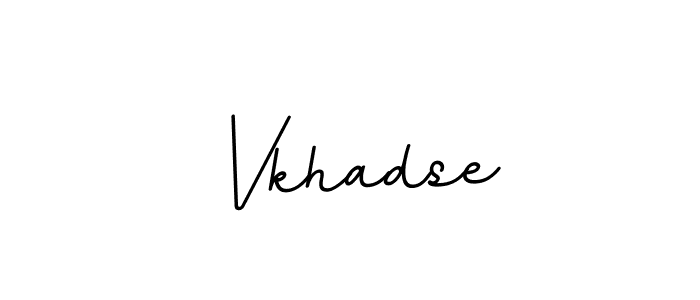 Design your own signature with our free online signature maker. With this signature software, you can create a handwritten (BallpointsItalic-DORy9) signature for name Vkhadse. Vkhadse signature style 11 images and pictures png