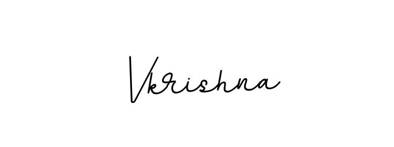 Vkrishna stylish signature style. Best Handwritten Sign (BallpointsItalic-DORy9) for my name. Handwritten Signature Collection Ideas for my name Vkrishna. Vkrishna signature style 11 images and pictures png