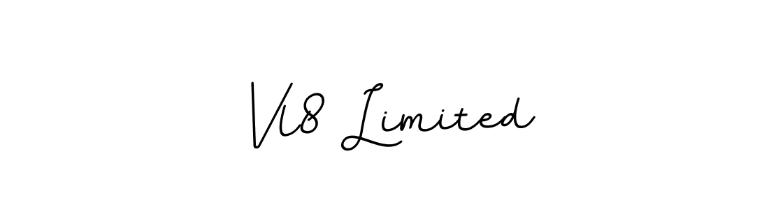 Use a signature maker to create a handwritten signature online. With this signature software, you can design (BallpointsItalic-DORy9) your own signature for name Vl8 Limited. Vl8 Limited signature style 11 images and pictures png