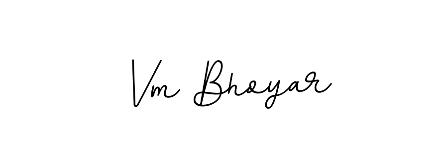 It looks lik you need a new signature style for name Vm Bhoyar. Design unique handwritten (BallpointsItalic-DORy9) signature with our free signature maker in just a few clicks. Vm Bhoyar signature style 11 images and pictures png