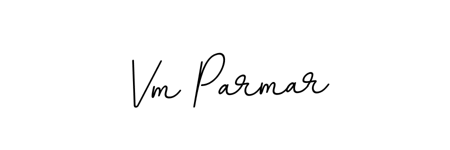 The best way (BallpointsItalic-DORy9) to make a short signature is to pick only two or three words in your name. The name Vm Parmar include a total of six letters. For converting this name. Vm Parmar signature style 11 images and pictures png