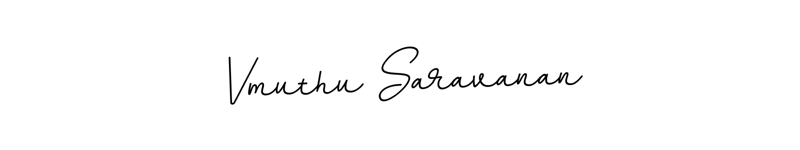 if you are searching for the best signature style for your name Vmuthu Saravanan. so please give up your signature search. here we have designed multiple signature styles  using BallpointsItalic-DORy9. Vmuthu Saravanan signature style 11 images and pictures png