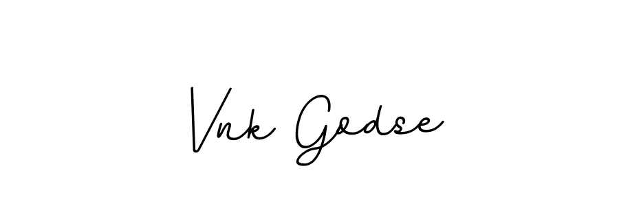 Make a beautiful signature design for name Vnk Godse. With this signature (BallpointsItalic-DORy9) style, you can create a handwritten signature for free. Vnk Godse signature style 11 images and pictures png