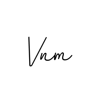 Design your own signature with our free online signature maker. With this signature software, you can create a handwritten (BallpointsItalic-DORy9) signature for name Vnm. Vnm signature style 11 images and pictures png