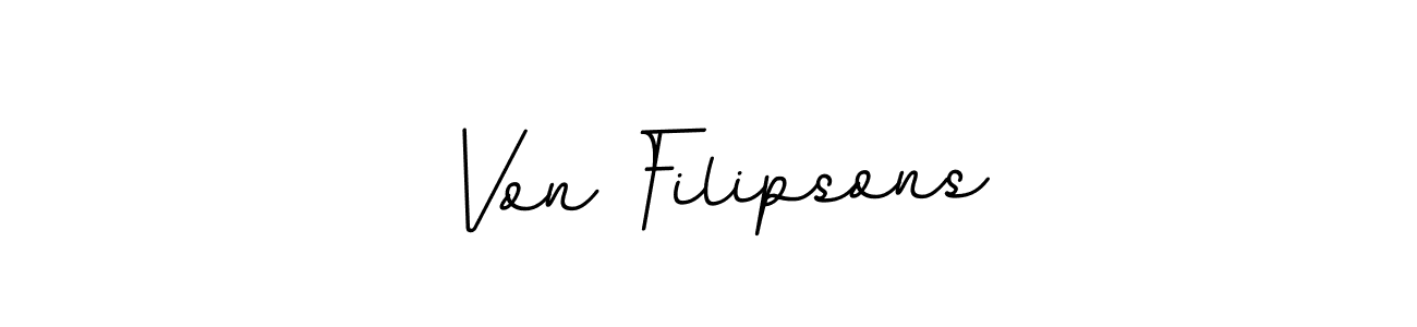Von Filipsons stylish signature style. Best Handwritten Sign (BallpointsItalic-DORy9) for my name. Handwritten Signature Collection Ideas for my name Von Filipsons. Von Filipsons signature style 11 images and pictures png