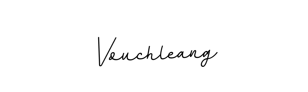 Make a beautiful signature design for name Vouchleang. With this signature (BallpointsItalic-DORy9) style, you can create a handwritten signature for free. Vouchleang signature style 11 images and pictures png