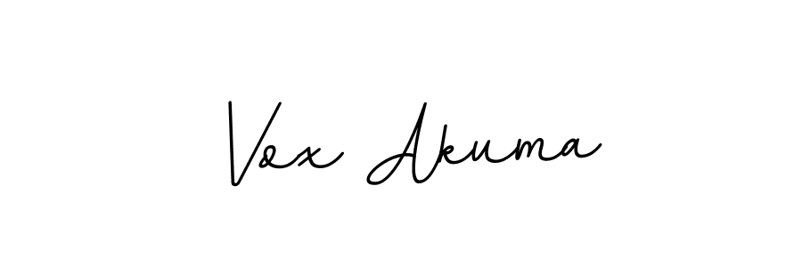 The best way (BallpointsItalic-DORy9) to make a short signature is to pick only two or three words in your name. The name Vox Akuma include a total of six letters. For converting this name. Vox Akuma signature style 11 images and pictures png