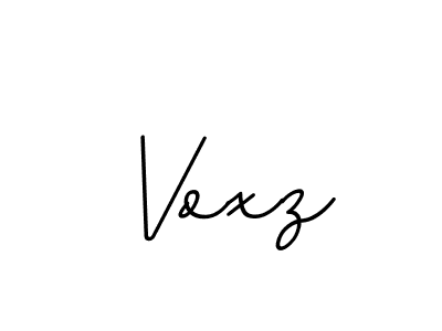 How to make Voxz name signature. Use BallpointsItalic-DORy9 style for creating short signs online. This is the latest handwritten sign. Voxz signature style 11 images and pictures png