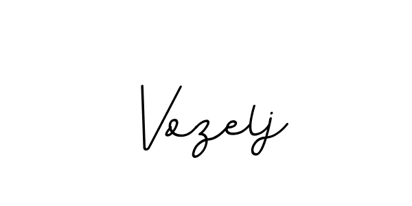 Create a beautiful signature design for name Vozelj. With this signature (BallpointsItalic-DORy9) fonts, you can make a handwritten signature for free. Vozelj signature style 11 images and pictures png