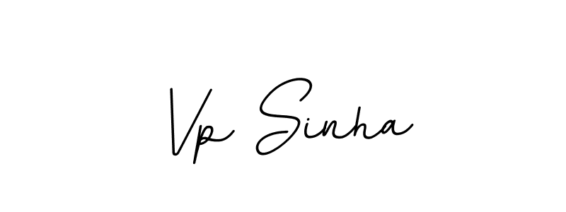 Make a beautiful signature design for name Vp Sinha. With this signature (BallpointsItalic-DORy9) style, you can create a handwritten signature for free. Vp Sinha signature style 11 images and pictures png