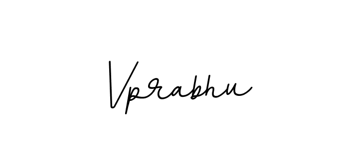 Make a beautiful signature design for name Vprabhu. With this signature (BallpointsItalic-DORy9) style, you can create a handwritten signature for free. Vprabhu signature style 11 images and pictures png